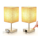 Axyaa Rechargeable LED Desk Lamp Set of 2 with USB Ports
