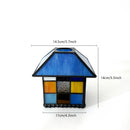 Axyaa Geometric Stained Glass House Lampshade - Chandelier, Wall Light Replacement