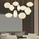 Axyaa Zen Nordic Silk Fabric LED Pendant Light Chandelier