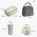 Axyaa Portable Tableware Set Bento Box Cutlery Picnic Food Containers Dinnerware