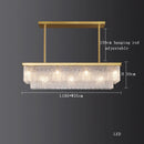 Axyaa Crystal Chandelier Ceiling Lamp for Modern Dining Room Decor