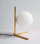 Axyaa Gold Glass Ball Table Lamp - Nordic Design LED Desk Light