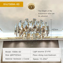 Axyaa Crystal Chandelier Pendant Lamp: Modern Luxury for Dining, Bedroom, Kitchen, Living Room