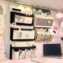 Axyaa Fabric Hanging Organizer with Large Pockets - Foldable Multi-layer Storage Holder