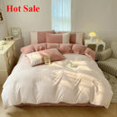 Axyaa Small Fresh 6D Printed Cotton Bedding Set - 4 Pieces