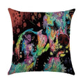Axyaa Animal Print Pillow Cover: Stylish Sofa & Chair Linen Cushion Cover Art