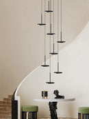 Axyaa Modern Nordic LED Staircase Chandelier for Living Room Restaurant Attic
