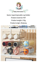 Axyaa Stackable Water Bottle Holder Beverage Organizer Rack for Home Organization