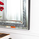 Axyaa Crystal Edge Venetian Wall Mirror for Living Room - 120x60x2.5cm