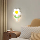 Axyaa Kids LED Flower Wall Light for Bedroom Nursery Remote Control