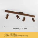 Axyaa Nordic Wooden LED Ceiling Spotlights for Modern Living Room Lighting