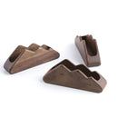 Axyaa Black Walnut Business Card Holder - Creative Mountain Design, Solid Wood Storage Box