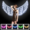 Axyaa Angel Wing Pink Neon LED Sign for Girl Bedroom and Wedding Decor
