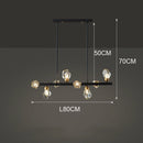 Axyaa Crystal Chandelier Pendant Light for Living Room and Dining Room
