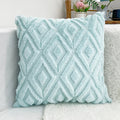 Axyaa White Faux Fur Velvet Pillow Covers 18x18 - Decorative Cushion Cover 45*45