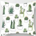 Axyaa Tropical Cactus Potted Pillowcase for Home and Office Decor