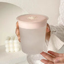 Axyaa Frosted Glass Cup - 365ml Tumbler for Coffee, Wine, Juice, Tea, Whiskey