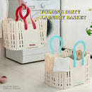 Axyaa Modern Foldable Laundry Basket with Handles and Large Capacity