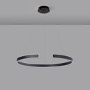 Axyaa Geometry Rings Pendant Lamp: LED Aluminum Acrylic Modern Design