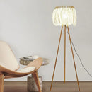 Axyaa Nordic Feather Floor Lamp LED Standing Light for Modern Art Family Living Room
