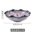 Axyaa Ceramic Sashimi Ice Tray for Molecular Cuisine and Artistic Presentation