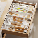 Axyaa Expandable Cutlery Tray Kitchen Drawer Organizer Forks Spoons Knives Holder