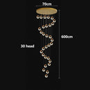 Axyaa Crystal Duplex Pendant Lamp for Stylish Living Room Luxe Décor
