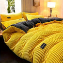 Axyaa Plush Duvet Cover Set - Cozy Winter Bedding for Double Bed