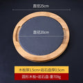 Axyaa Cheese Slate Flat Plate Stone Arrangement Western Dish for Japanese and Korean Cuisine
