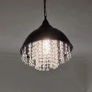Axyaa Retro Industrial Crystal Pendant Light for Bar, Coffee, Restaurant, Loft, Bedroom.