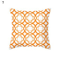 Orange Geometric Leaf Lines Pillowcase by Axyaa - Home Decor and Cozy Throw Pillows
