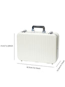 Axyaa Stylish Travel Makeup Case with LED Mirror, Divider and Brush Tray
