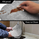 Axyaa Oval Faux Leather Placemats Set - Waterproof, Heat Resistant Cafe Dining Mats