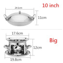 Axya Stainless Steel Alcohol Stove Hot Pot for Outdoors and Camping