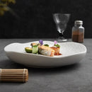 Axyaa Ceramic Irregular Plate Set for Dessert Sushi Dim Sum Molecular Cuisine