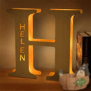 Axyaa Personalized Engraved Name LED Night Light for Couples Baby Kid Room
