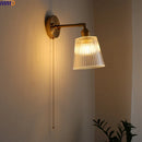 Axyaa Modern Copper LED Wall Sconce Light Fixture for Hallway and Bathroom