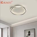 Axyaa LED White Ceiling Lamp with Remote Control Dimming for Modern Round Bedroom Lighting