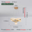 Axyaa Modern Minimalist Three-Head Chandelier for Dining Room and Bedroom