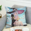 Axyaa Wandering Witch 40x40 Fall Pillow Cover - Home Decor & Cushion Cover