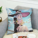 Axyaa Wandering Witch 40x40 Fall Pillow Cover - Home Decor & Cushion Cover