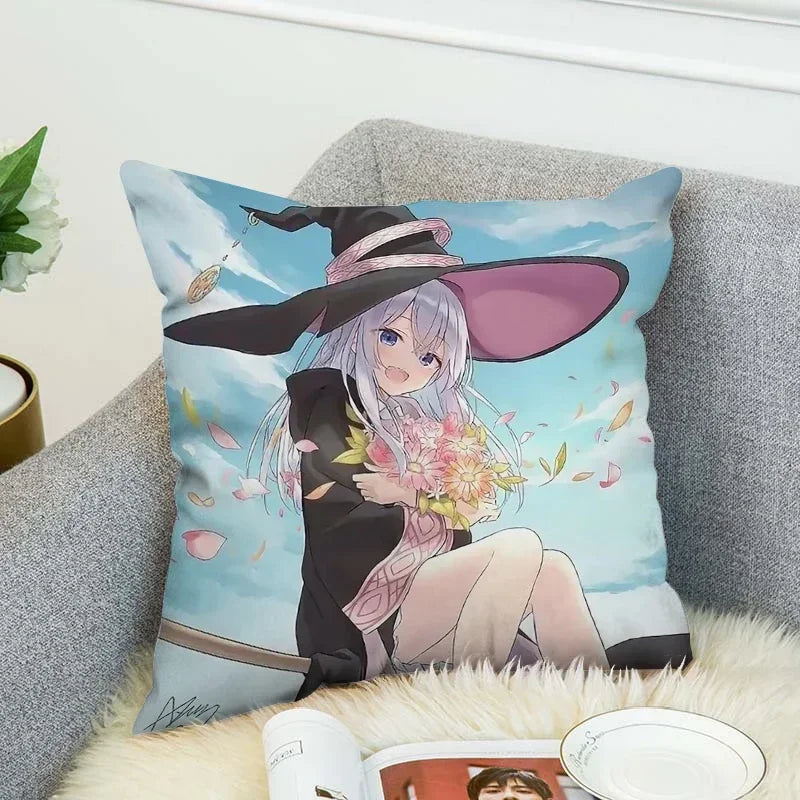 Axyaa Wandering Witch 40x40 Fall Pillow Cover - Home Decor & Cushion Cover