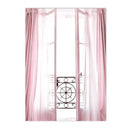 Pink Flower Balcony Tower Paris Wall Art Print by Axyaa - Nordic Canvas Painting