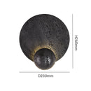 Axyaa Black Cave Stone LED Wall Lamp