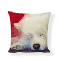 Axyaa Black White Dog Cushion Covers - Home Decor Pillow Cases