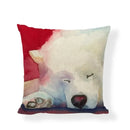 Axyaa Black White Dog Cushion Covers - Home Decor Pillow Cases
