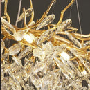 Axyaa Modern Crystal Ceiling Chandelier LED Pendant Light for Home Decor