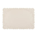 Axyaa Red Faux Leather Square Placemats Set for Kitchen & Outdoor Dining