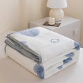 Axyaa Cartoon Pattern Flannel Blanket: Cozy Soft Plush Lightweight Throw for Sofa