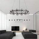 Axyaa Nordic Glass LED Chandelier - Luxury Ceiling Pendant Light for Home Decor
